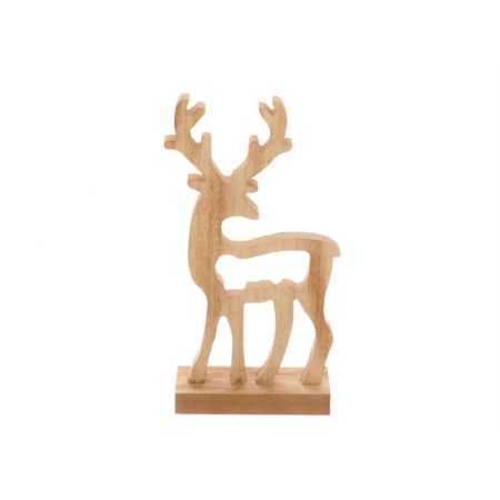 Deco Stand. Deer Malden l16.0w7.0h27.0 Nat. Brown