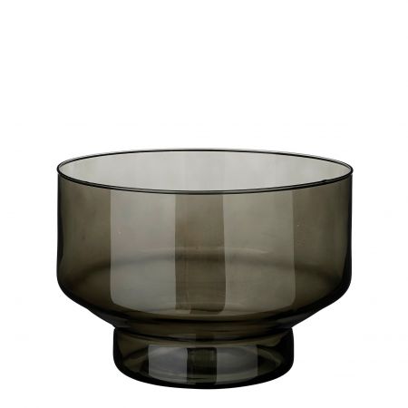 Fallon schaal recycled glas zwart - h20xd29cm