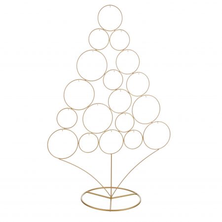 Decoratie kerstboom goud - l62xb30xh95cm