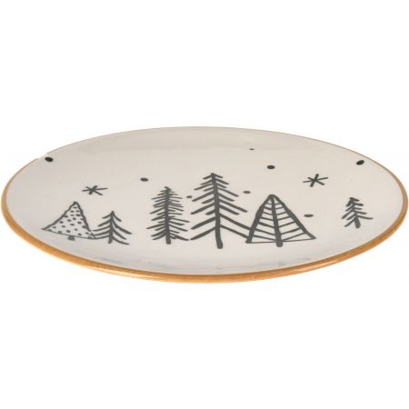 BORD KERSTBOOM 24CM