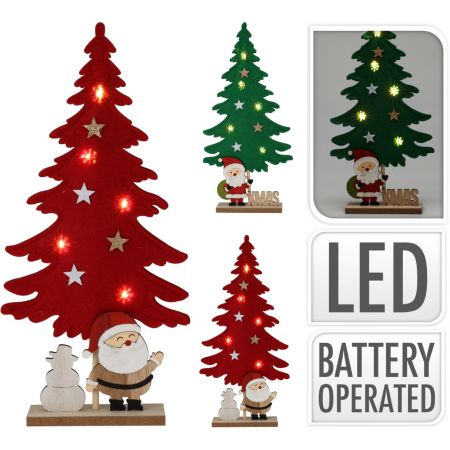 KERSTBOOM MET KERSTMAN LED 34C