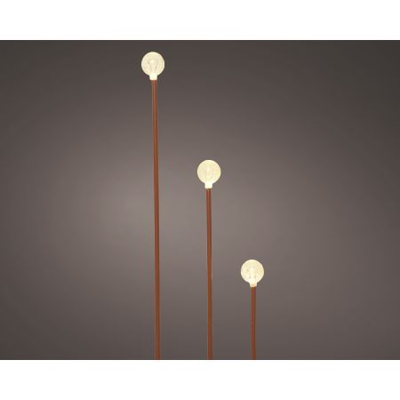 LED stake light l100h58cm 6 stuks zwart/klassiek warm  6ST