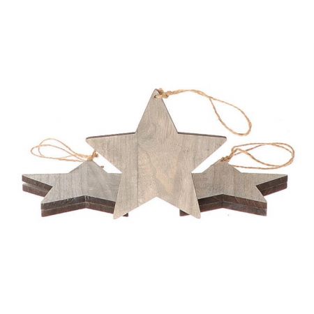 Hanger Essential Star 5Pcs L-25 W-25 H-0.7 Grey Wash