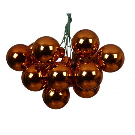 Kerstballen op draad glas warme cider dia2.5cm