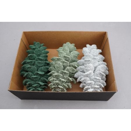 Pinecone Sugar Pine 3pc Green and White