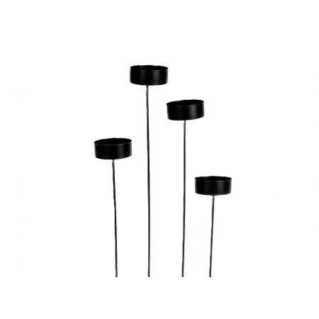 Candleholder 4 Size Black