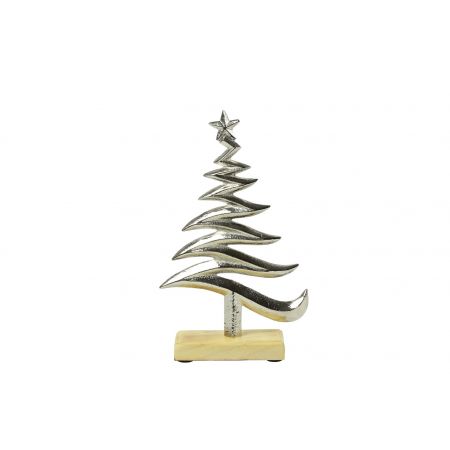 Ornament kerstboom Rohan M zilver