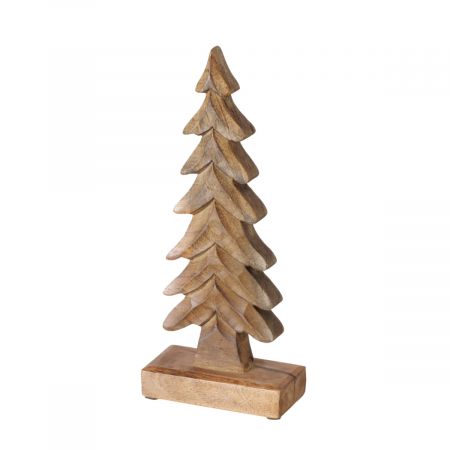 Decoratieve standaard Firo, kerstboom, H 31 cm, mango