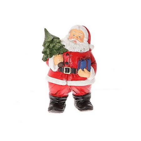 Deco Santa Lovund Tree l9.0w8.0h14.5 Red