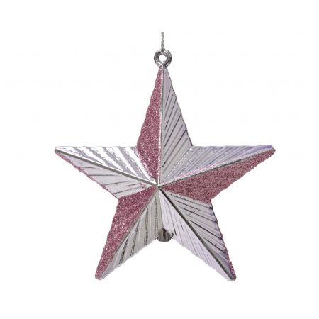 Ornament plc ster l2b9.5h9cm kristal lila