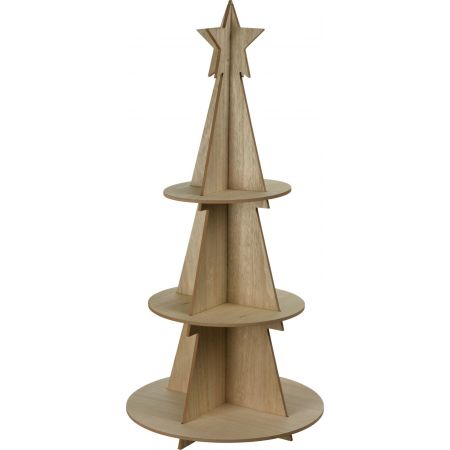 ETAGERE KERSTBOOM HOUT 38X79CM