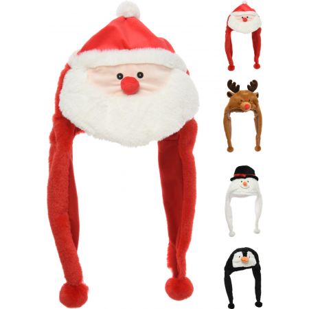 KERSTMUTS PLUCHE 50CM 4ASS