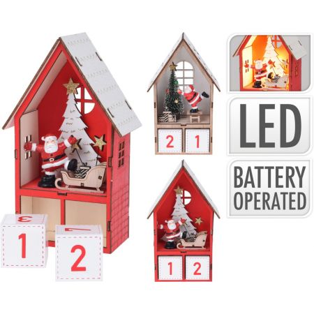 ADVENTKALENDER HUIS HOUT 2ASS