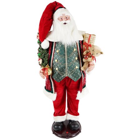 Dancing Santa animated
Adaptor incl.-65x45x155cm--Red/green/white