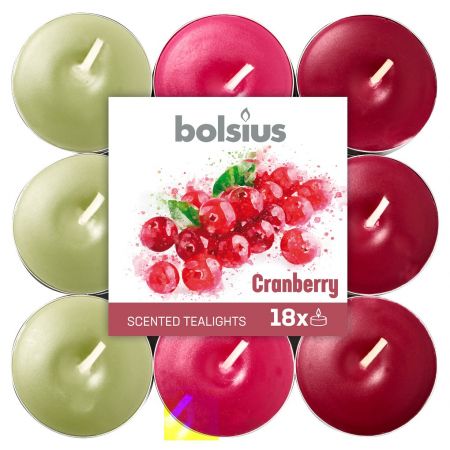 Geurlichten Flatpack Multi 18 stuks Cranberry