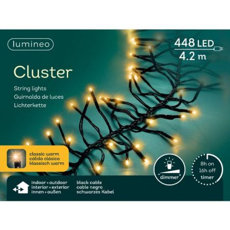 LED cluster l3m-448LED zwart/klassiek warm