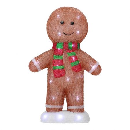 Gingerbread man acrylic
25x7x39cm,multicolor,led