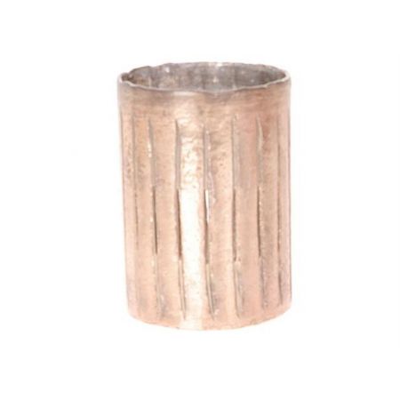 Tealight Cyl Storm Rose H25D18 Rose Gold