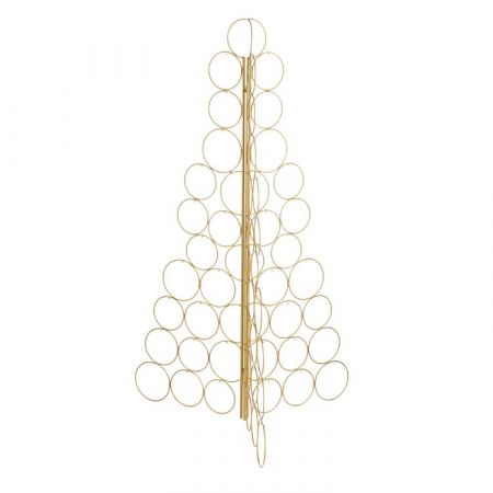 Decoratie kerstboom goud opvouwbaar - l77,5xb77,5xh118cm