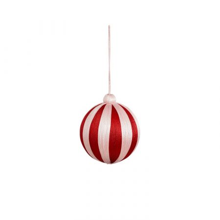 Jolly ornament bal recycled plastic rood - d10cm