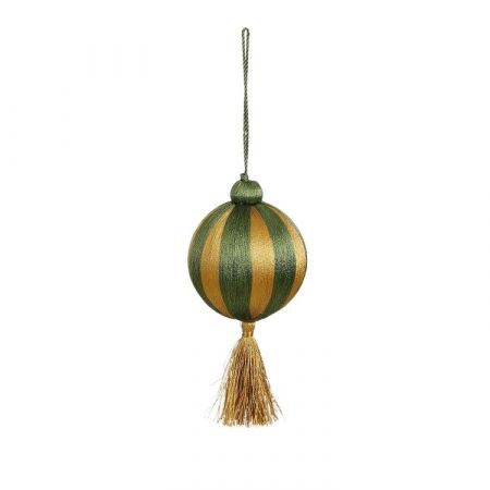 Jolly ornament bal hangkwast recycled plastic groen - h14xd8cm