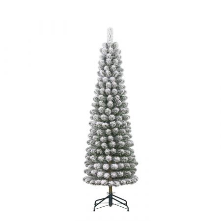 Charlton Pilar kerstboom groen frosted TIPS 362 - h215xd56cm