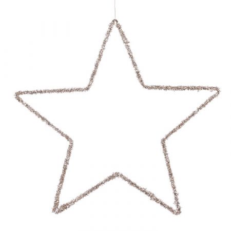 Ornament ster champagne - d40cm