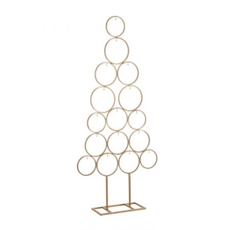 Decoratie kerstboom goud - l53xb15xh117,5cm