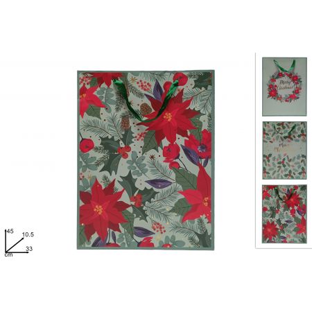 CADEAUTAS MULTI BLOEMEN 3ASS 33X45X10,5CM