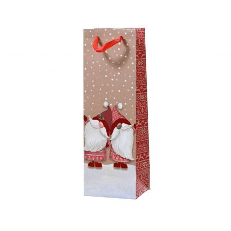 Giftbag papier fsc 100% rood/kleur(en) L.10cm x W.12cm x H.36cm