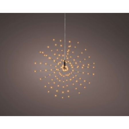 Micro LED polestar 8 functie twinkel effect buiten koper/klassiek warm dia55cm