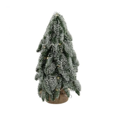 Tree Nobilis Snow Rnd 35 Led H43D22 Green and White