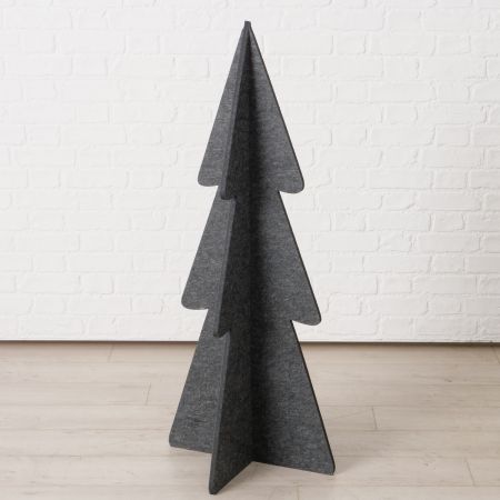 Decoratieve standaard Karl, Boom, H 120 cm, Polyester vilt, Effen