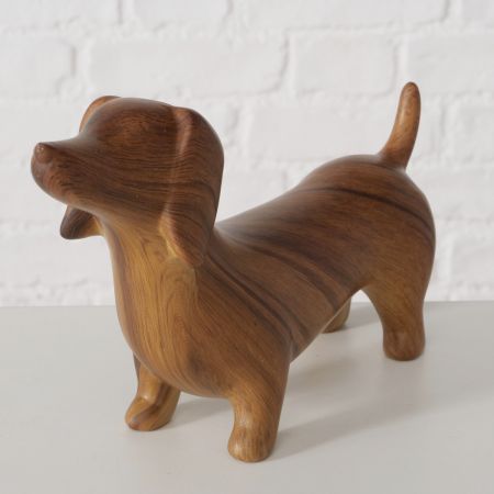 Figuur Wilhelmy, Hond, H 10 cm, Dolomiet, brn